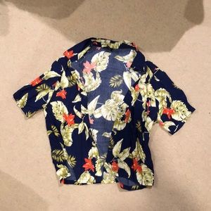 blue hawaiian shirt